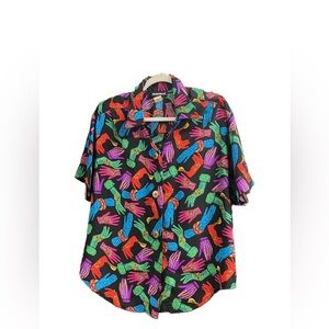 Women’s Vintage Jewelry Short Sleeve Shirt